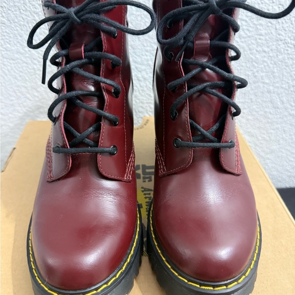 Dr. Martens Persephone ShirazOx Blood Lace-Up Boots 6-hole Platform Heeled Docs - Picture 6 of 16